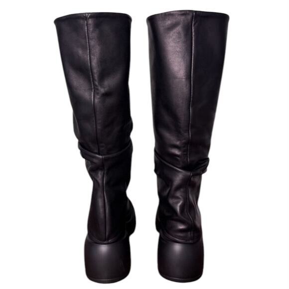 Free People Lana Lug Sole Foldover Boots NEW Black Size 10 - Picture 6 of 10